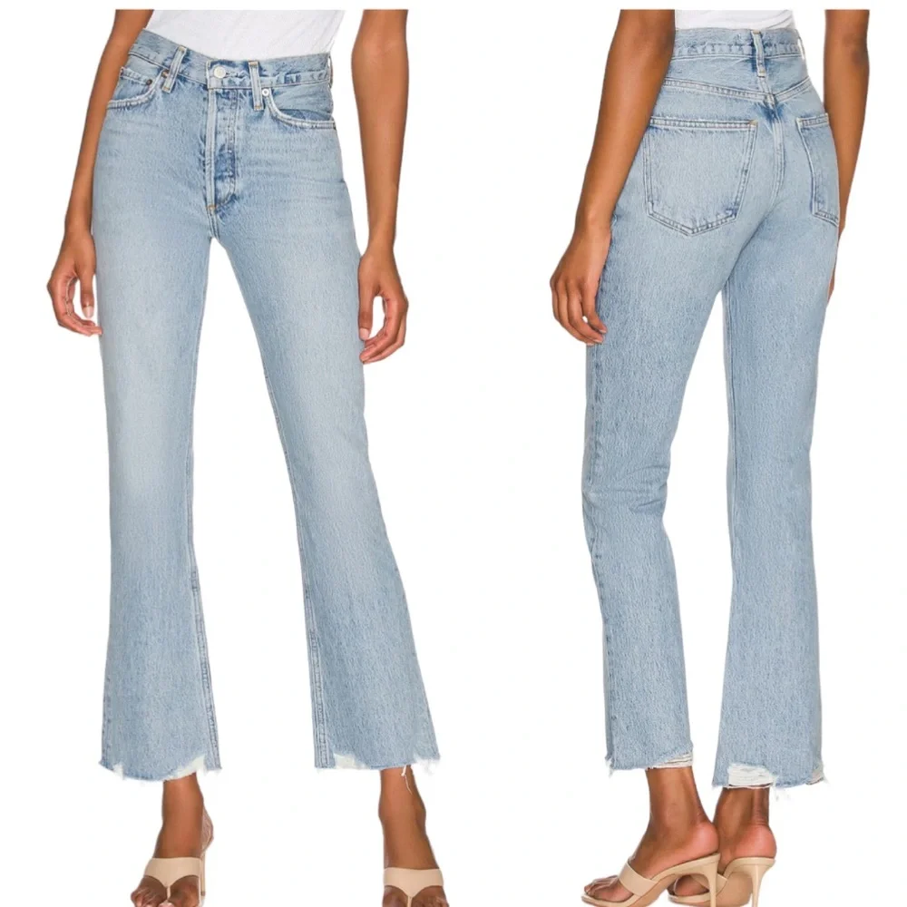 AGOLDE Mid Rise Relaxed Boot Jean in Curio High Rise Organic Cotton Size 29 NWT